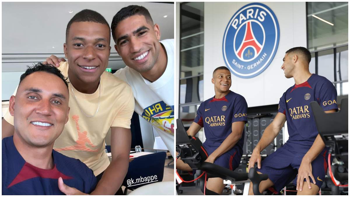 Kylian Mbapp Y Keylor Navas Reportan Con El Psg Y Tienen Su Primer