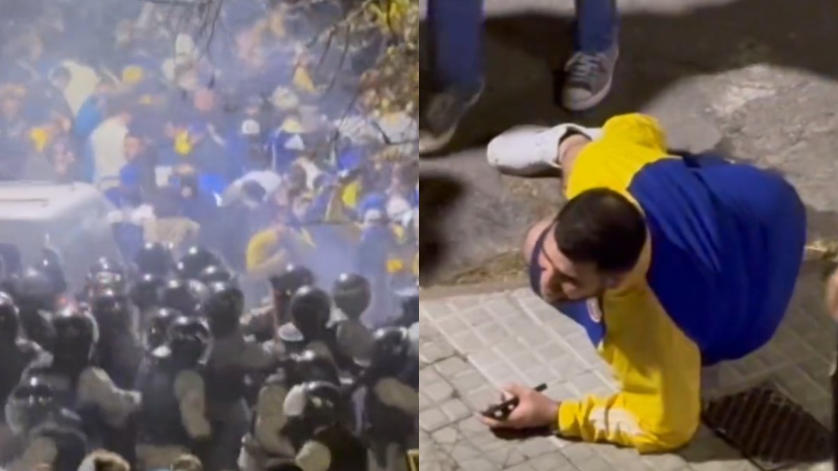 La policía de Uruguay reprimió a hinchas de Boca