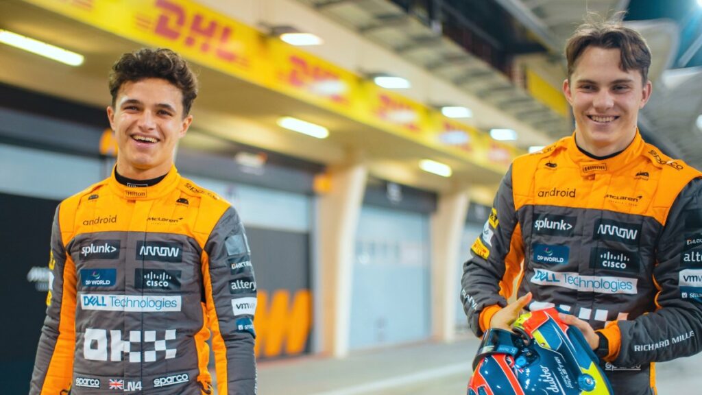 Lando Norris y Oscar Piastri, pilotos de McLaren