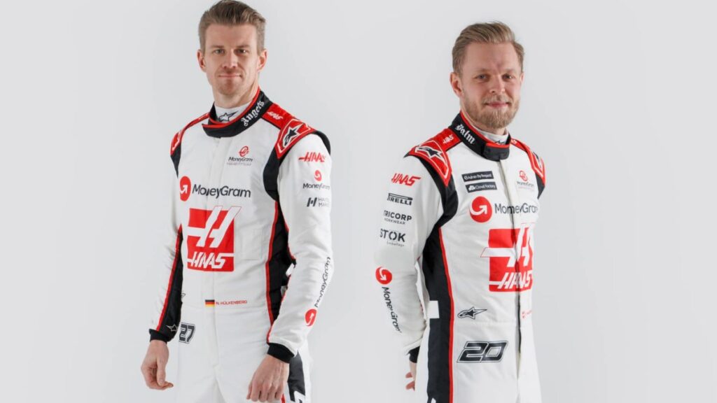 Nico Hulkenberg y Kevin Magnussen, pilotos de Haas.