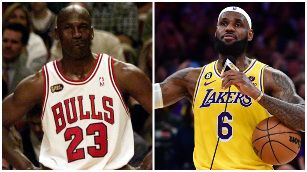 LeBron James y Michael Jordan, los GOATs de la NBA