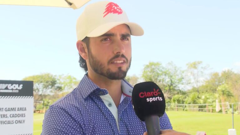 Abraham Ancer, contento por el crecimiento del golf en México