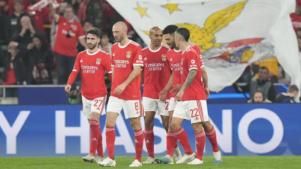 El Benfica repite en los cuartos de final de la Champions League. AP