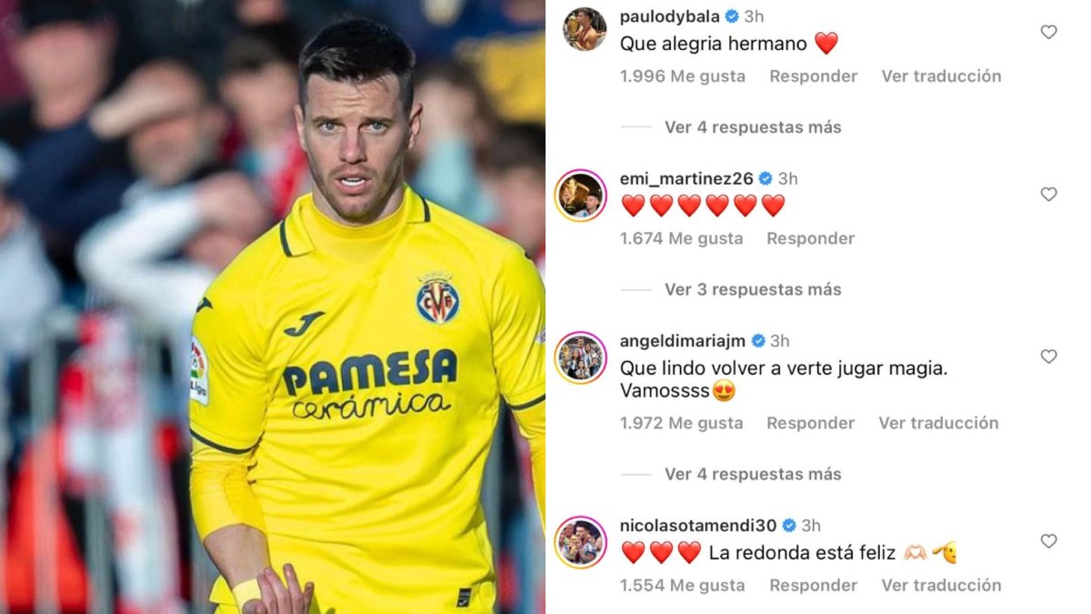 Toda ‘la scaloneta’ celebró la vuelta de Lo Celso a las canchas: posteó un foto y recibió muchos comentarios