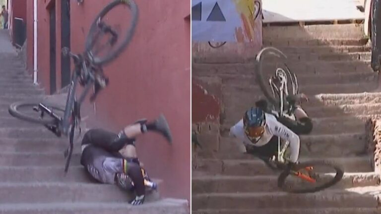 ¡Aparatosas caídas de Tomas Slavik y Martin Bzra en Red Bull Guanajuato Cerro Abajo 2023!