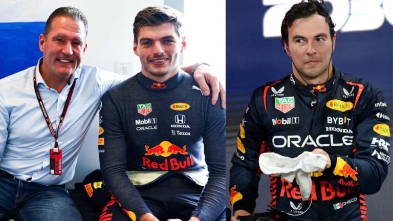 Damon Hill ‘advierte’ a Checo Pérez: “La presión de los Verstappen sobre Red Bull será intensa”