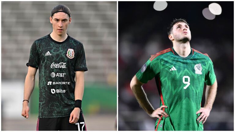 Marcelo Flores y Santi Giménez, las joyas de la selección mexicana que fallaron un penalti ante Surinam