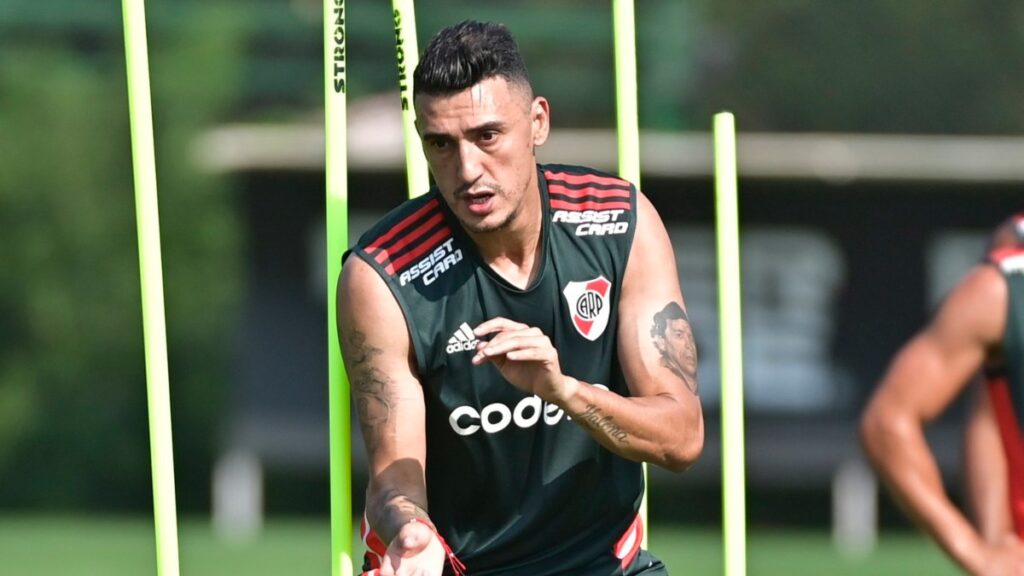Matías Suárez se entrena en River.