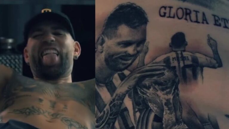El tatuaje de Otamendi sobre Messi que revolucionó las redes