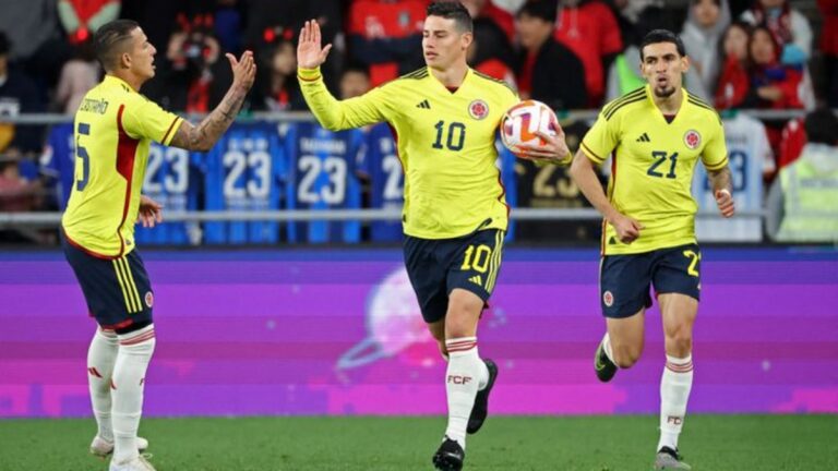 La doble cara de James Rodríguez como capitán de Colombia contra Corea