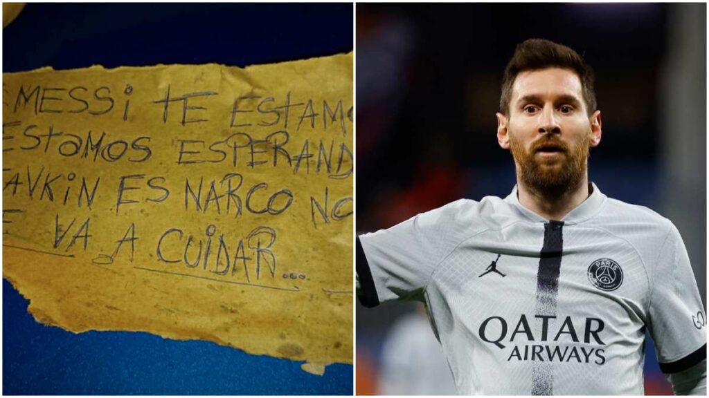 Messi recibe amenaza en Rosario, Argentina.