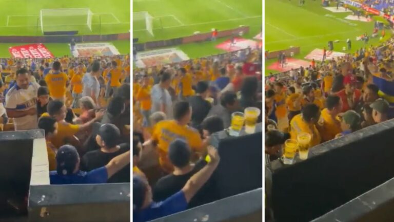 Aficionado de Tigres golpea a seguidor del América en el Estadio Universitario
