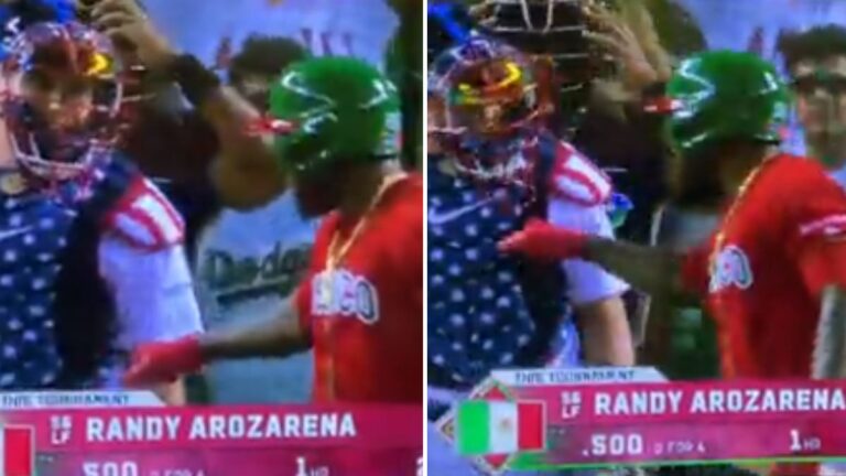 La polémica imagen en el Clásico Mundial de Béisbol: Will Smith rechaza el saludo de Randy Arozarena en el México vs Estados Unidos