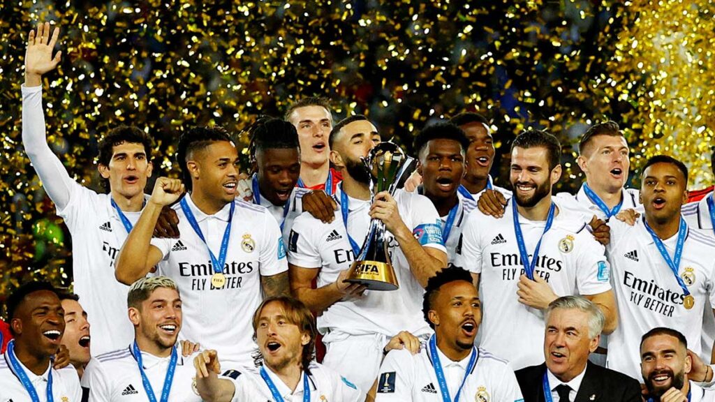 Real Madrid celebra la obtención del Mundial de Clubes. Reuters