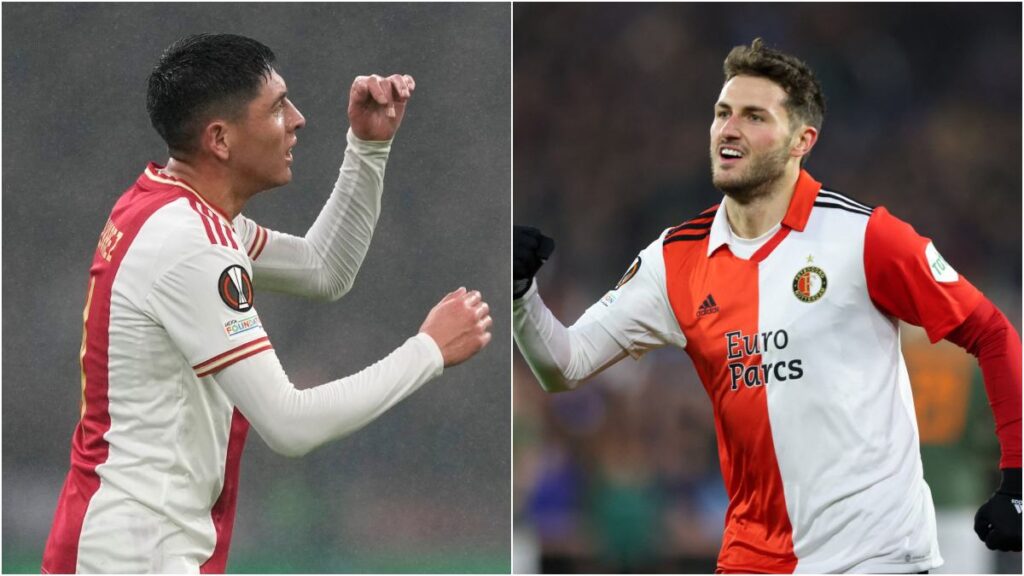 Edson Álvarez y Santiago Giménez anotan para el empate entre Ajax y Feyenoord en De Klassieker