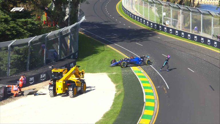 Alex Albon sufre fuerte choque y provoca bandera roja en el Gran Premio de Australia