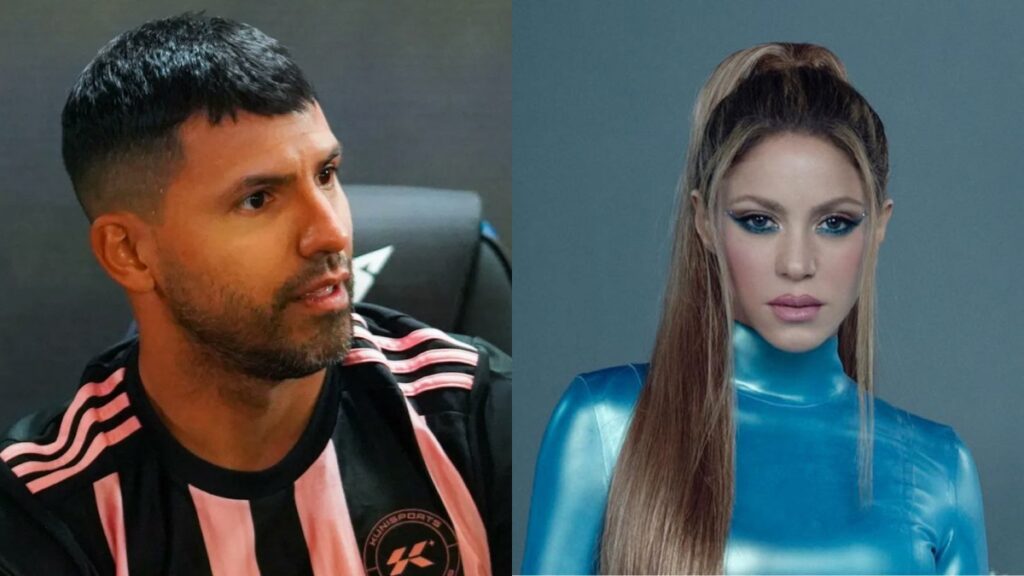 Kun Aguero y Shakira.