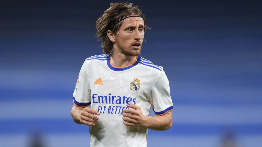 Luka Modric con el Real Madrid.