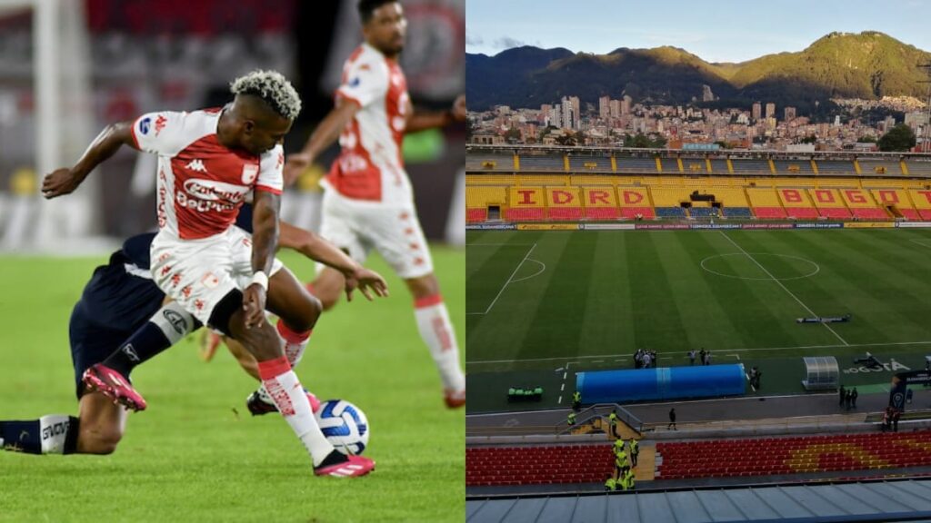 Santa Fe jugando Copa Sudamericana.