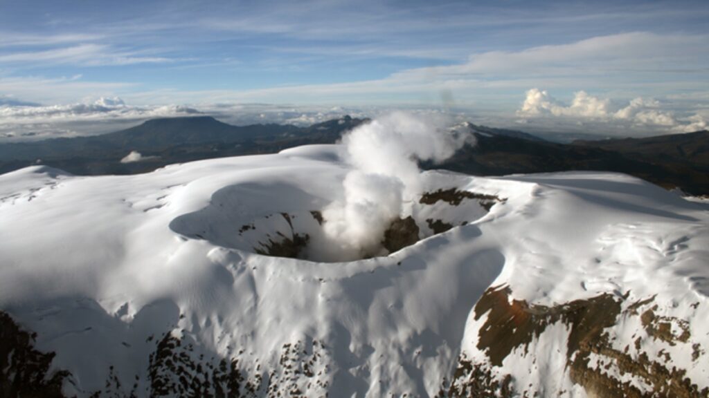 Volcán Nevado del Ruiz.