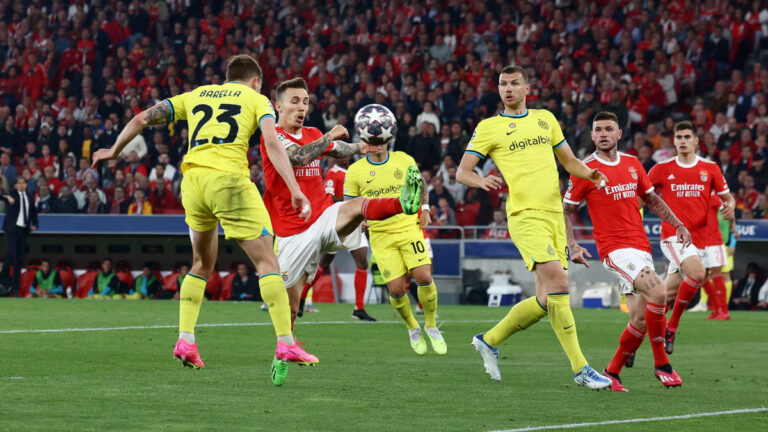 Inter vs Benfica: Resumen, goles y resultado del partido de ida de los cuartos final de la Champions League