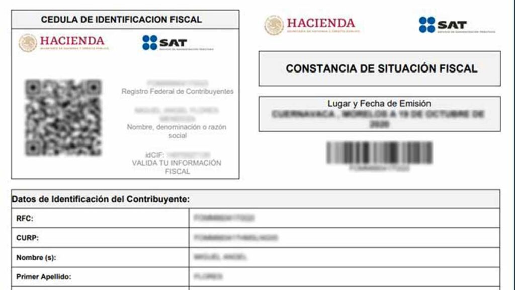 ¿Para qué sirve la constancia de situación fiscal SAT?