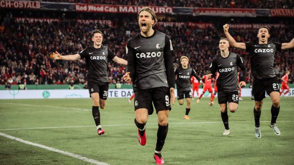 Lucas Holler celebra el gol. - @scfreiburg.