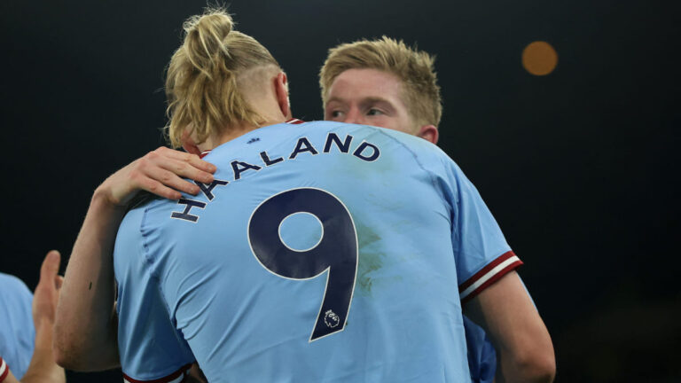 Haaland y De Bruyne hacen migas al Arsenal