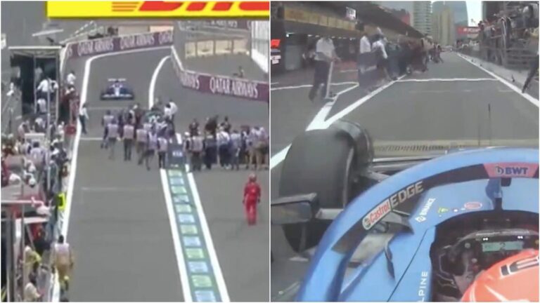 La FIA investiga el incidente de Esteban Ocon: El piloto de Alpine casi atropella a varios reporteros en el pit lane
