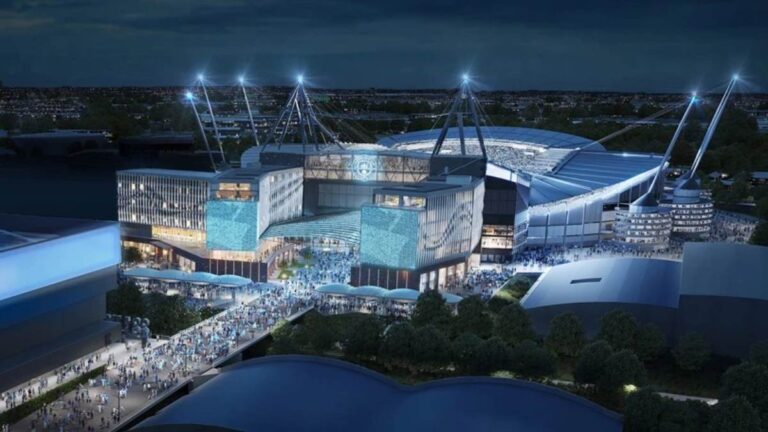 Manchester City presenta propuesta de remodelación del Etihad Stadium con centro de entretenimiento y hotel incluidos