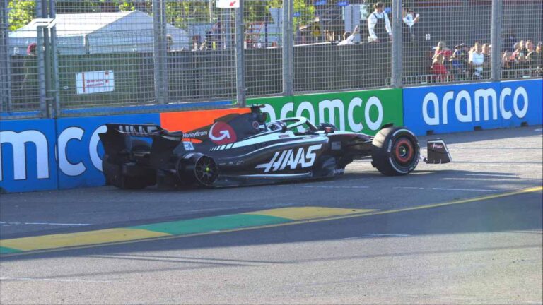 ¡Segunda bandera roja en el GP de Australia! La llanta de Magnussen se queda en la pista en un cierre de alarido