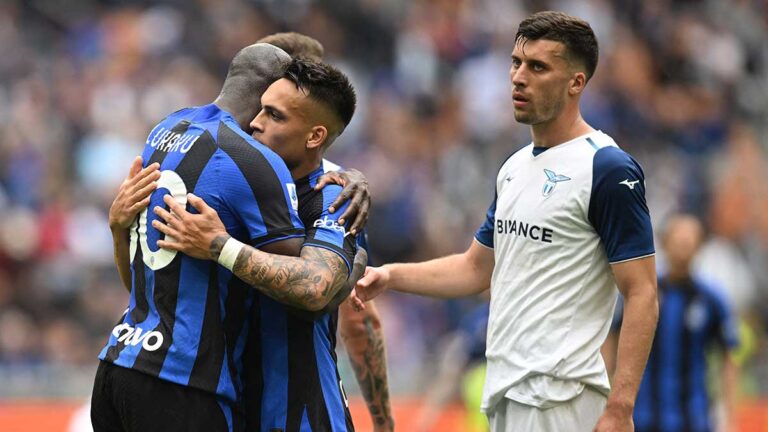 Inter se hace fuerte en casa, vence a la Lazio y deja servido en bandeja de plata el título para el Napoli