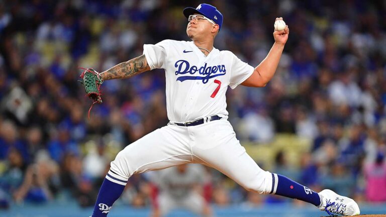 Julio Urías se apunta su segunda victoria de la temporada y llega a 600 ponches en Grandes Ligas