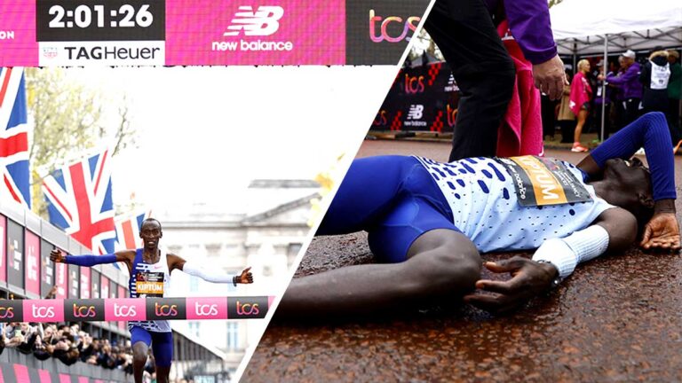 Kelvin Kiptum se desvaneció tras ganar el Maratón de Londres, con el segundo mejor tiempo de la historia en la distancia