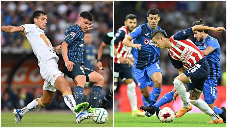 América vs Pumas y Chivas vs Cruz Azul: Los cuatro grandes se enfrentan para definir su futuro en el Clausura 2023