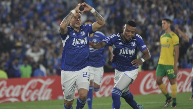 Este es el famoso Millos: gusta y golea a Defensa y Justicia en el debut de Copa Sudamericana