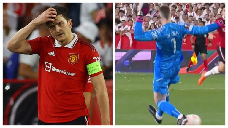 Los errores groseros de Harry Maguire y David de Gea echan de la Europa League al Manchester United ante el Sevilla