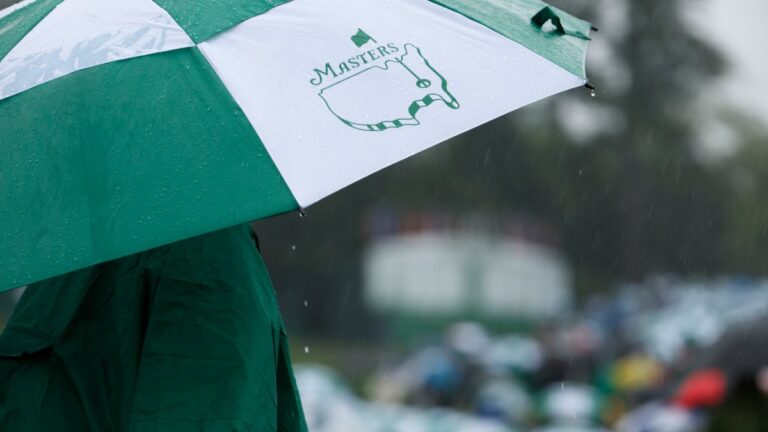 El Masters de Augusta es suspendido de nuevo por la lluvia; se reanudará el domingo
