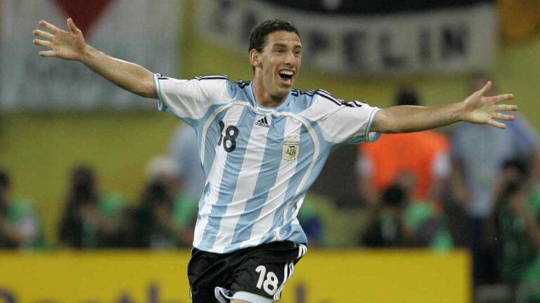 ¡No lo olvida! Maxi Rodríguez quiere celebrar el gol hecho a México en el Mundial de 2006