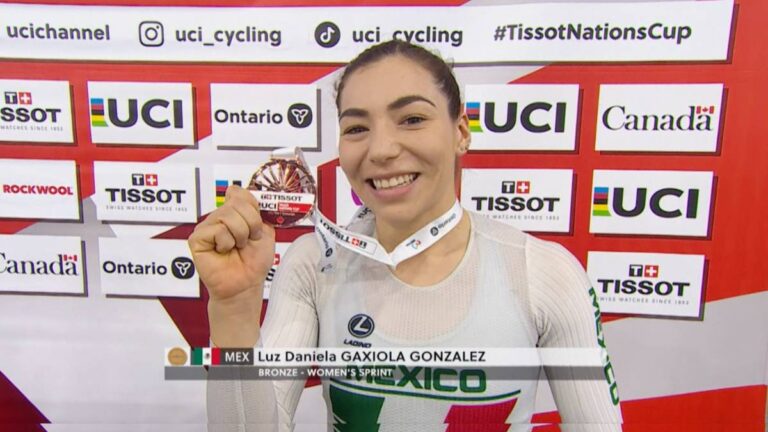 ¡Segunda medalla para México! Daniela Gaxiola se lleva el bronce en la prueba de velocidad femenil