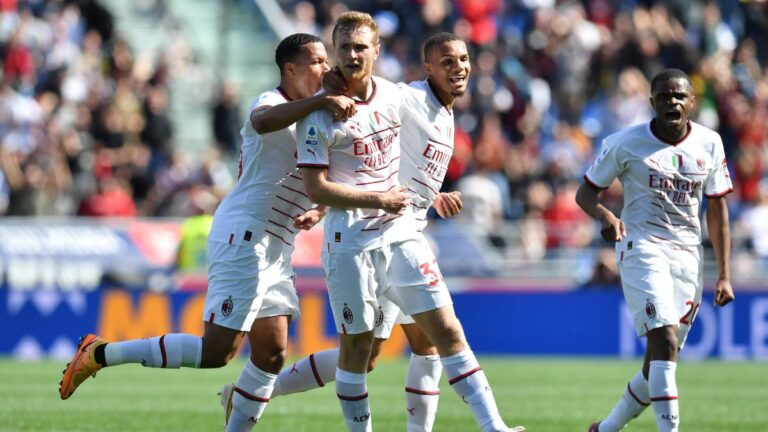 Con golazo de Pobega, el Milan rescata el empate ante Bolonia
