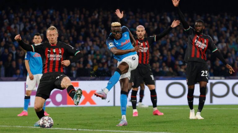 Napoli vs Milan: Resumen, goles y resultado del partido por los cuartos de final de la Champions League