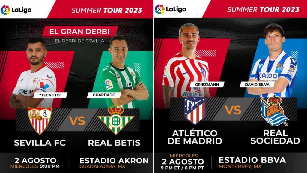 LaLiga, partidos amistosos en México y Estados Unidos