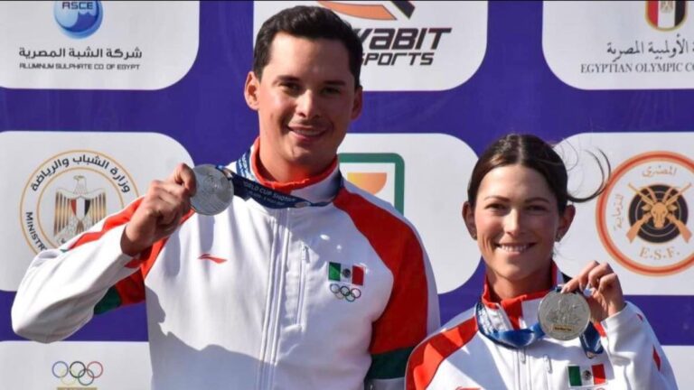 Gabriela Rodríguez y Luis Gallardo consiguen la medalla de plata en la Copa del Mundo de Tiro con Escopeta