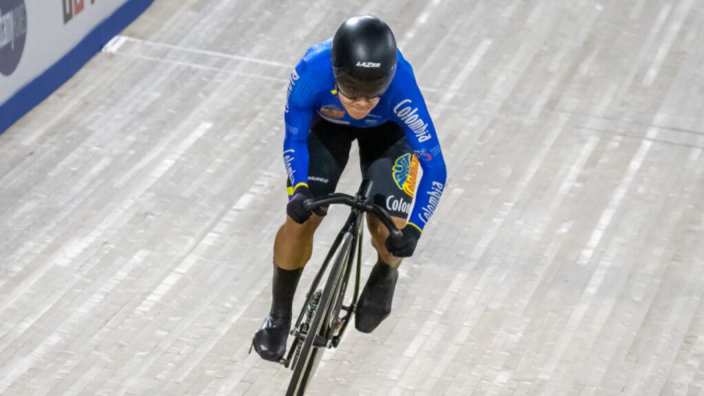 Martha Bayona, en competencia. - Fedeciclismo.