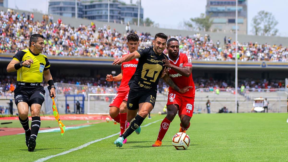 Pumas vs Toluca Resumen, goles y resultado del partido de la jornada