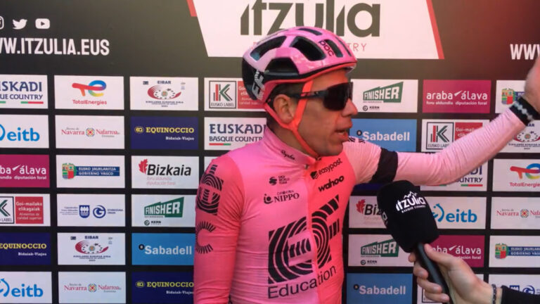 El regaño de Rigoberto Urán a la Vuelta al País Vasco: “Esta mierda está toda para abajo”