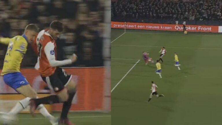 El partidazo de Santiago Giménez : Una asistencia de ‘taquito’ y el gol 18 de la temporada con el Feyenoord