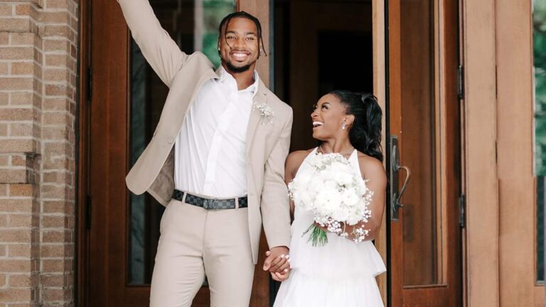 ¡Simone Biles y Jonathan Owens se casan! La gimnasta y el jugador de la NFL comparten románticas imágenes