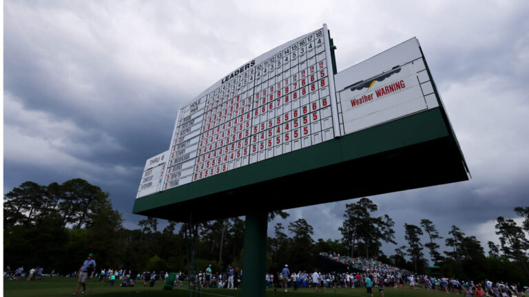 El mal tiempo dice presente en el Masters de Augusta